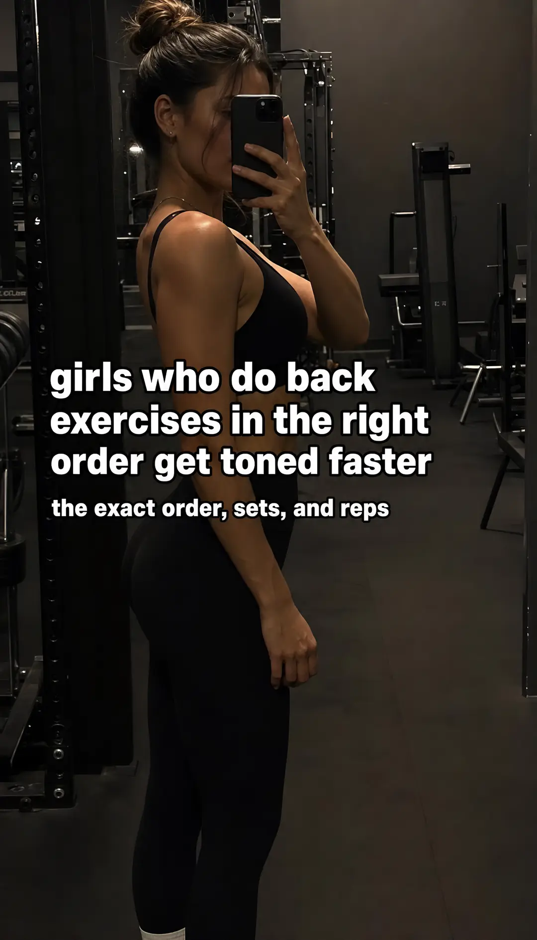 Most women train back in a random order and wonder why their posture never chang
