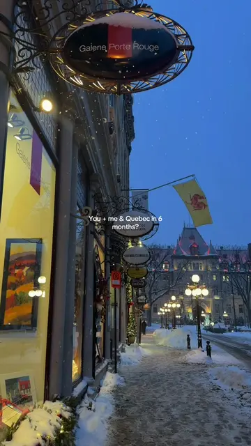 Quebec Canada is sooo beautiful in the winter 🫶🏽 #quebec #quebeccity #thingsto