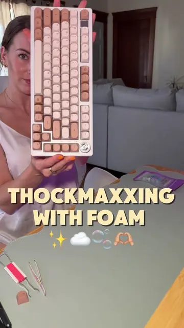 Replying to @lauren ashly let’s do a little thockmaxxing 🎀✨ the answer is alway