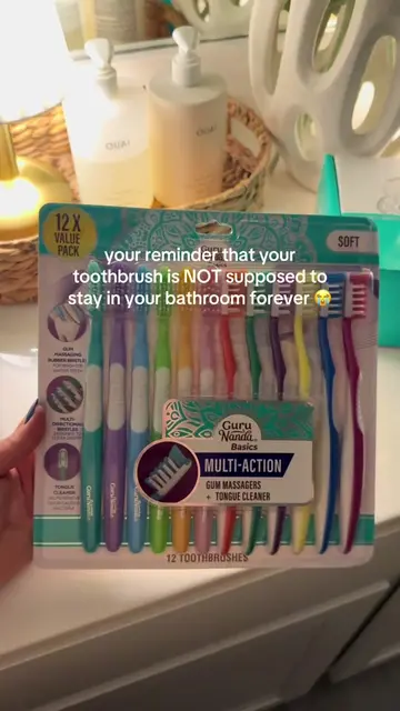such a good household stock-up 😭 12 soft toothbrushes with multi-directional br