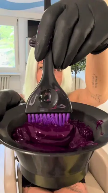 #hairdye #hairtransformation #violethair #haircolor #foryou 