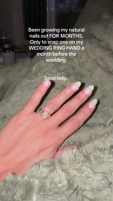 I’m actually not fine.  #2026bride #fyp #nails #bridal 