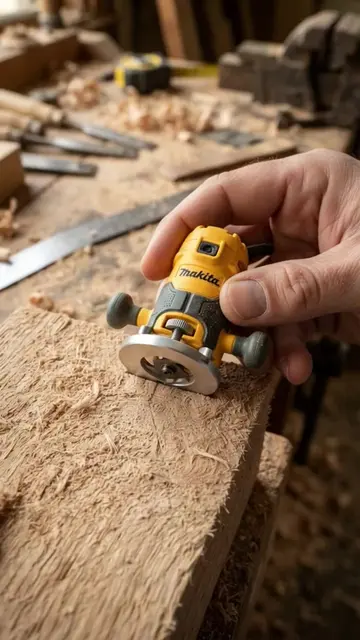 Is this the world's smallest working Makita planer? 😱"This miniature Makita rot