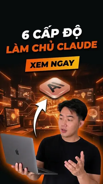 Hàng ngon: 6 cấp độ dùng Claude cực đỉnh đây ae! 🚀 #cuongmeai #ai #aiautomation