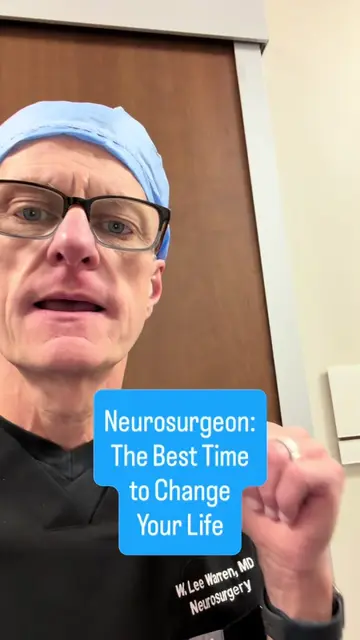 As a neurosurgeon, I have to shoot straight with my patients. And I'm going to s