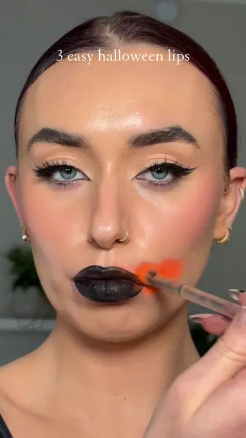 3 easy halloween lips 🎃 save for halloween inspo! #halloweenmakeup #halloweenma