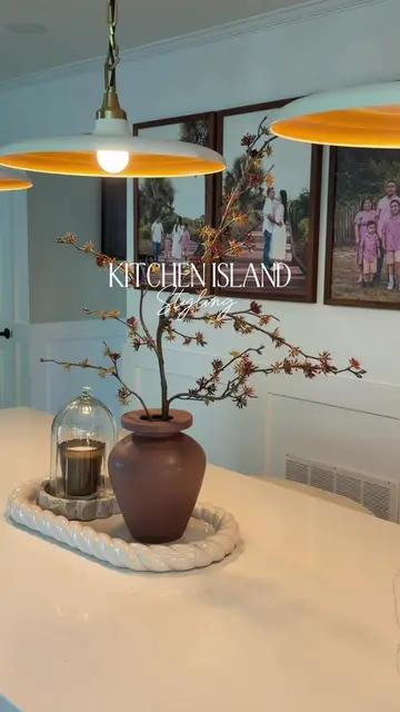 Kitchen Island Styling 🤍🍂TYPE WANT FOR 🔗  Simple, warm, and impactful. A terr