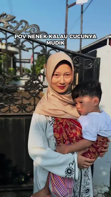 Kalau cucunya mudik langsung dibawa kemana-mana 👵🏻#kasihibu #ibudananak #finan