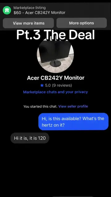 Pt.3 The Deal!!! #fyp #viral #marketplace #monitor #xyzbca 
