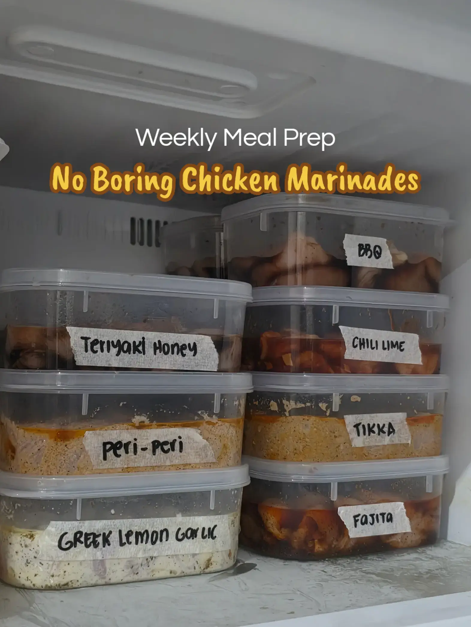 Chicken breast all week, zero boring meals. Swapping up the marinades keeps it j