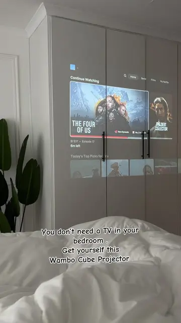 No Tv no stress. Get yourself this Wanbo cube 2 projector for better Home Cinema