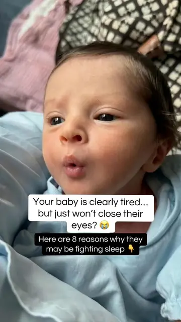 Your baby is yawning, rubbing their eyes… but still won’t sleep. 😵‍💫 There isn