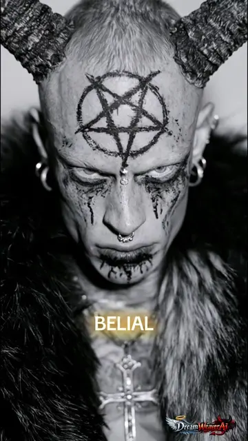 Six faces of demons Belial, Behemoth Beelzebub, Asmodeus, Satanas and Lucifer. E