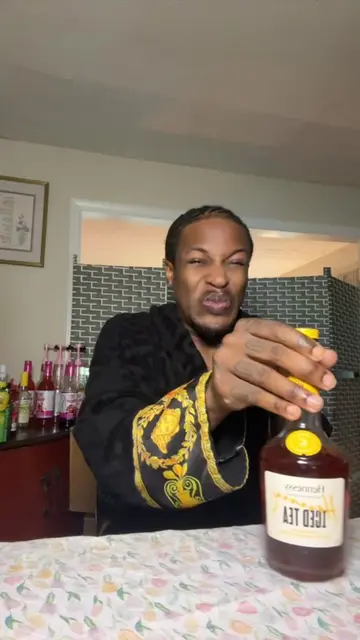 we got da henny…. AGAIN!!!  #mukbang #drinking #hennessy #icedtea #fyp 