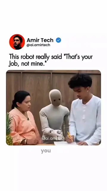 This robot really said "That's your job, not mine" I'm dead😂