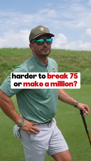 Is it harder to break 75 or make a million dollars? Statistically there are more