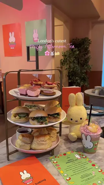 Miffy Afternoon Tea 🌸🍰 exclusively @Cutter & Squidge available till 31 August!