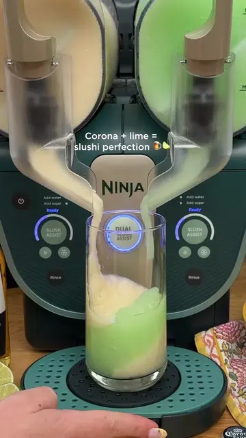 Corona 🤝 lime, the ultimate slushi combo 🍻🍋‍🟩  #NinjaSlushiTwist