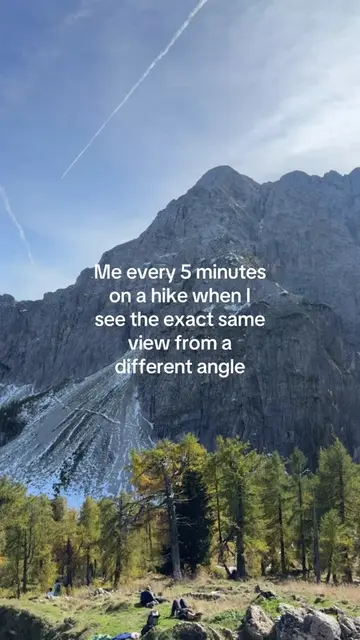 Legit me #hikingtok #backpacking #granolatok #mountainlife #julianalps 