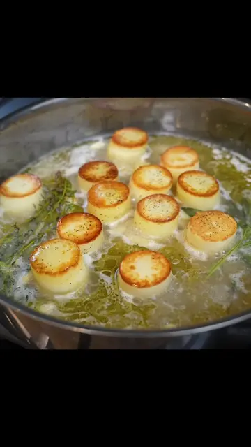 How to make fondant potatoes #fondantpotatoes #cooking 