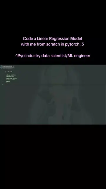 FREE MACHINE LEARNING/CODING COURSE IN MY BIO!! Linear regression is a supervise