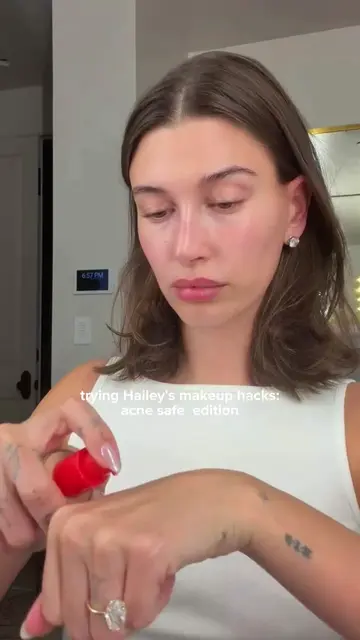 misting between each makeup step = the glowiest finish🤌🏻  plus acne-safe produ