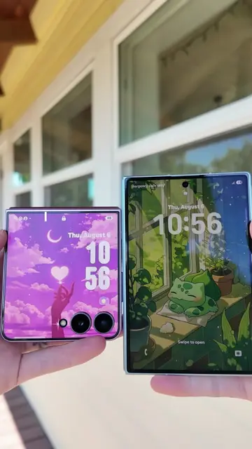 Z Flip8 vs Z Fold8 *Camera Comparison* ✨🩷🩵 #galaxyzfold8 #galaxyzflip8 #Zfold8