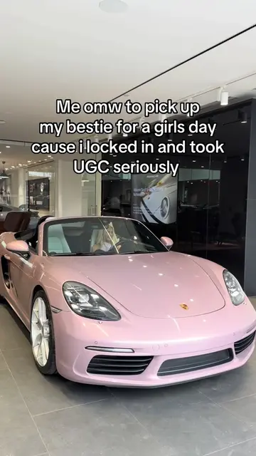 to the mall we go!! 💞 #ugc #ugccreator #dreamcar #porsche #girlboss 