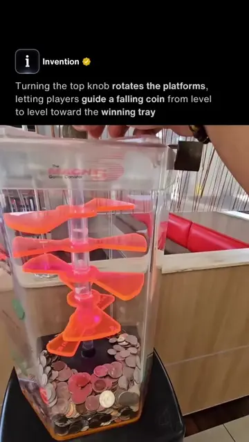 Original Video Credit: IG/soto_mojo_ Dropping a coin into this countertop game s