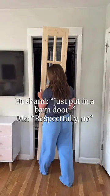 French Doors > Barn doors  Everything I used is linked in my bio! 