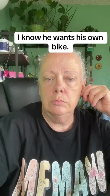 @Dim I know he’s growing up. Tell him Memaw is so proud of him. #bike #baby #bab