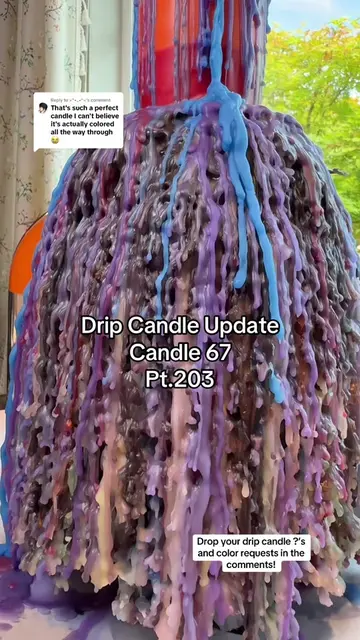 Replying to @≽^•⩊•^≼ Drop your drip candle questions and candle color requests f