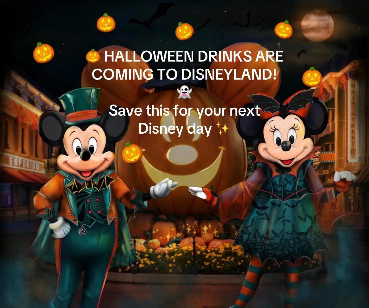 Halloween sips are coming to Disneyland! 👻🎃 Here’s your guide to the spooky dr