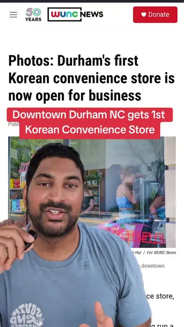 Downtown Durham NC gets 1st Korean Convenience Store #koreansnacks #durhamnc #nc