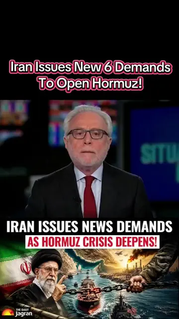 Iran Issues New 6 Demands To Open Hormuz! The Massive Showdown Begins! #geopolit