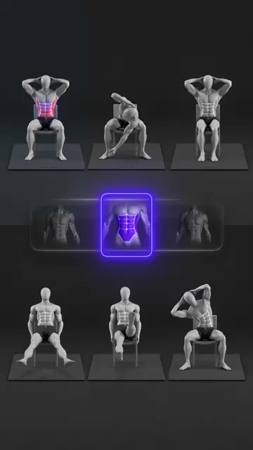 🔥💪 Chair Workout for Strong Abs & Core Build a stronger core with this beginne