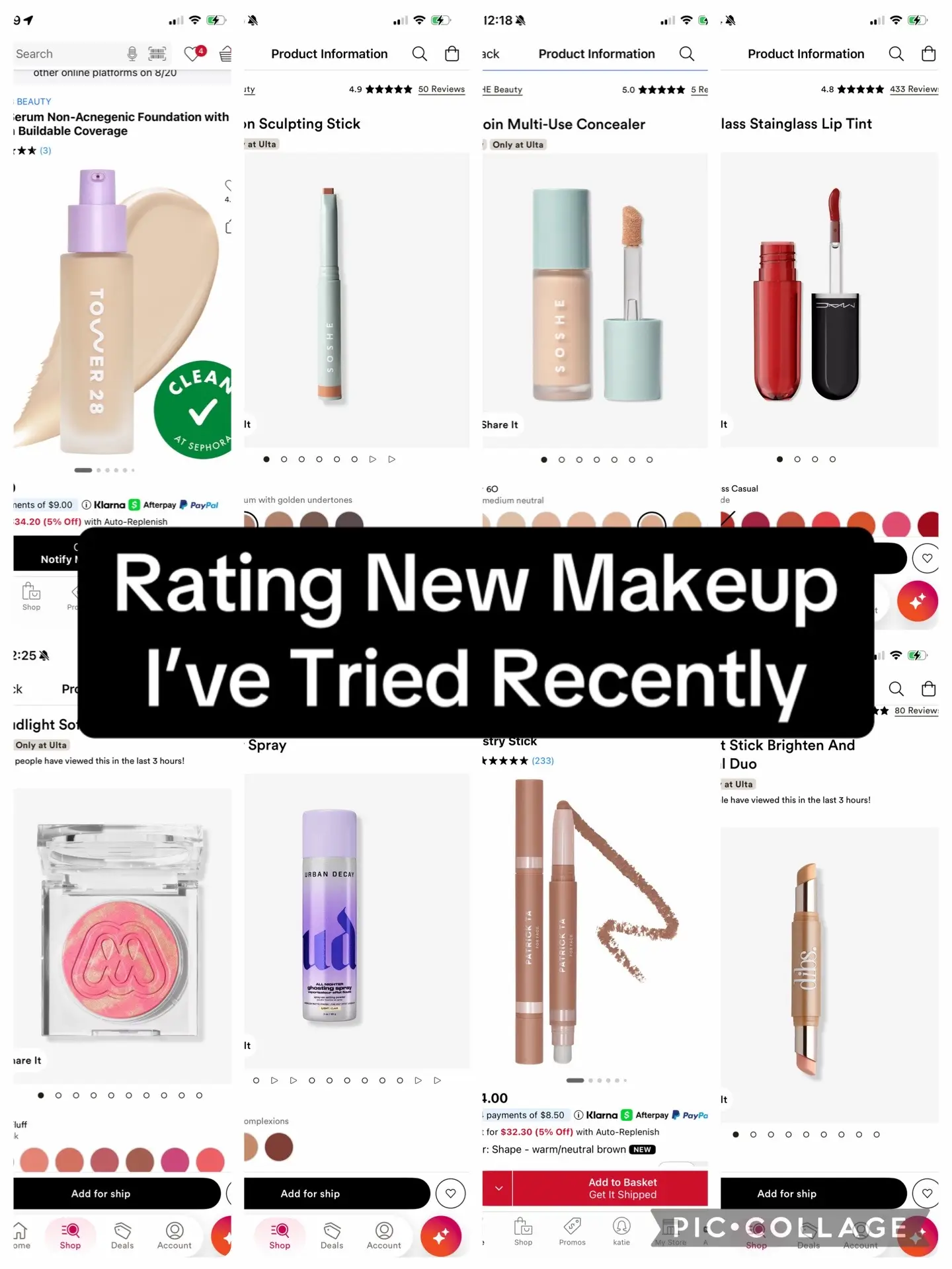Rating new makeup I’ve tried recently!  @SOSHE Beauty @Morphe Cosmetics @Tower 2