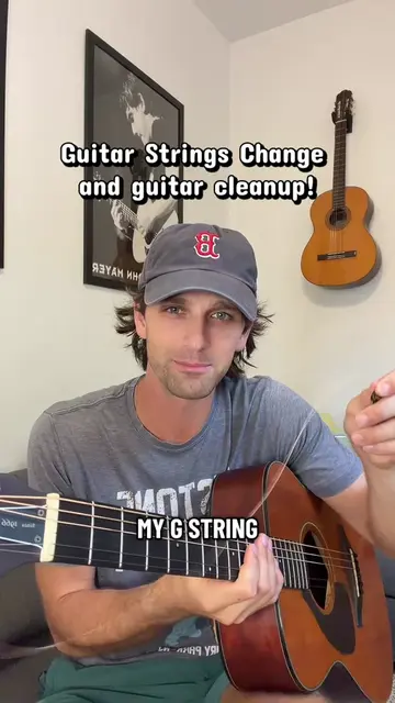 Time for a new set of strings! And to clean up my guitar #ASMR #acousticguitar #