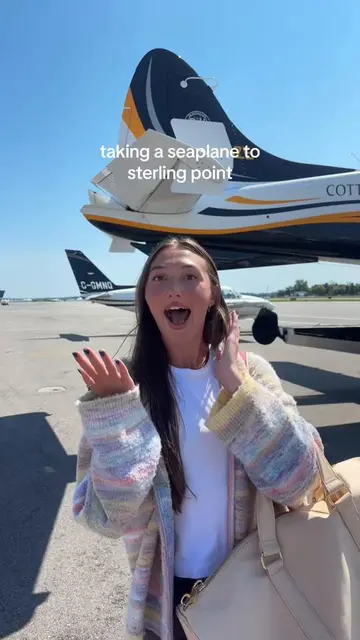 first time flying in a seaplane to sterling point was a 10/10 experience #sterli