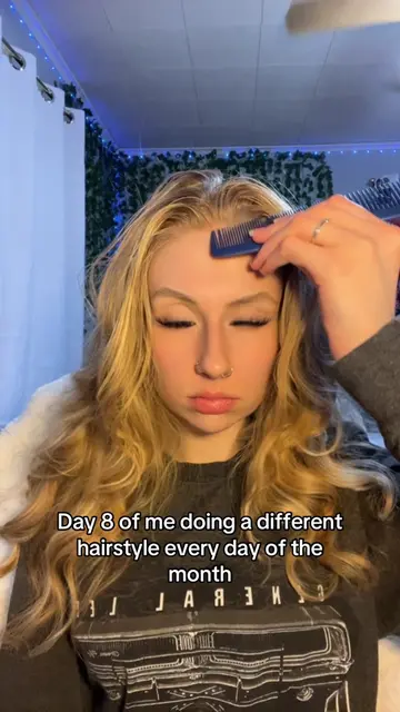 Day 8 🖤 #fyp #brookelogan #hairstyles #foryoupage #hairstyle 