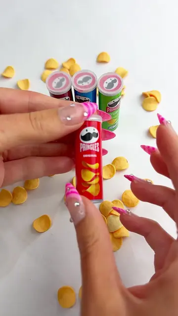 Miniature Pringles Potato Chips ASMR edition  Do you get distracted at the groce
