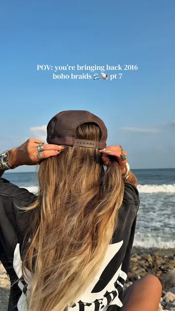 POV: you’re bringing back 2016 boho braids 🌊🐚 pt 7 #hairtok #hairstyle #braids