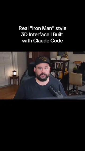 I invented a new visual interface with Claude Code that renders 3D holograms and