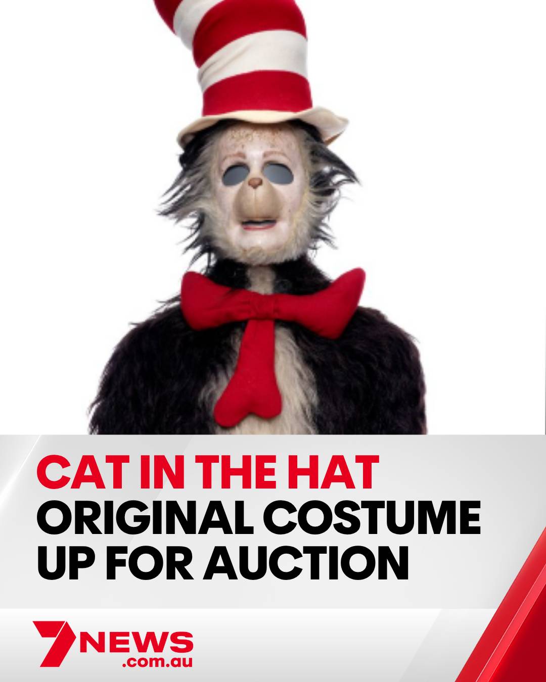 Hollywood's Propstore Auction has listed the original Cat in the Hat costume wor