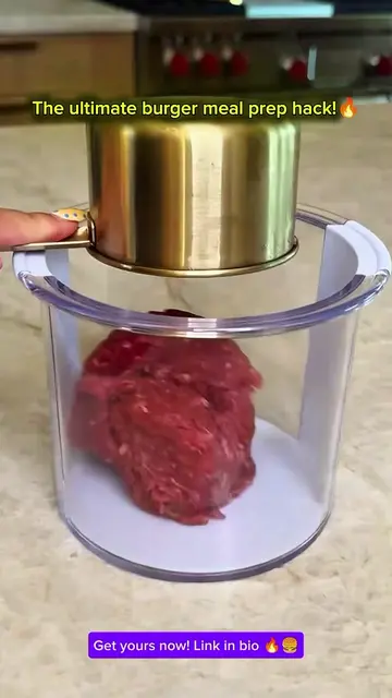The ultimate meal prep hack for burger lovers!  Perfect patties every single tim