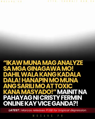 CRISTY FERMIN, MAY MATINDING BANAT ONLINE PARA KAY VICE GANDA?! 💣🔥 “IKAW MUNA 