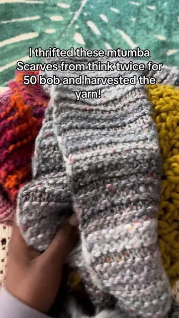 How to thrift yarn: 1. Go to a thrift shop or open market like gikosh 2. Get han