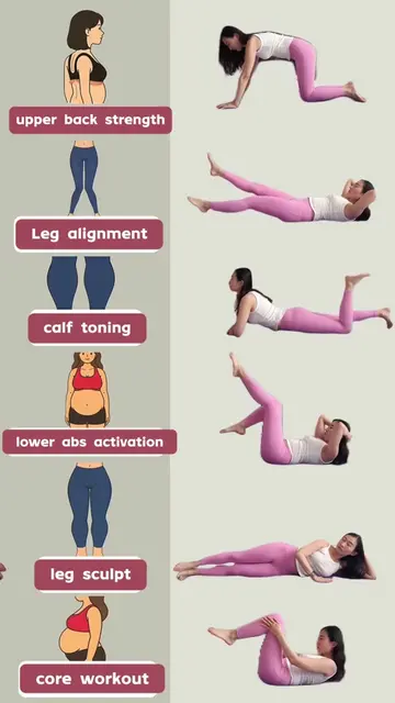 Get fit with these easy moves!#women #noequipmentworkout #fitness #homeworkout #