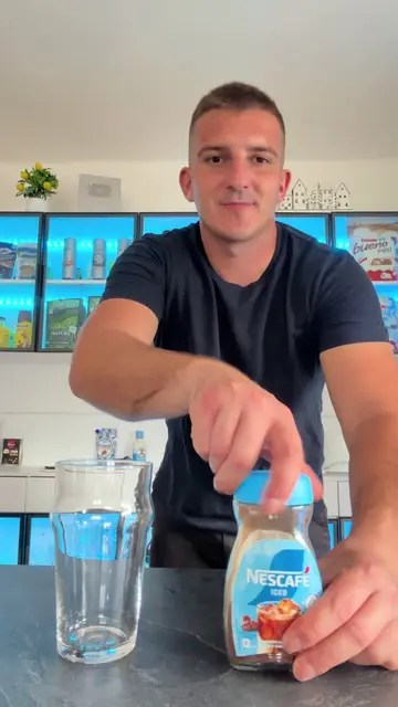 Refreshing coconut-flavored frappe in just 1 minute 🥥☕️🧊 Find more inspiration