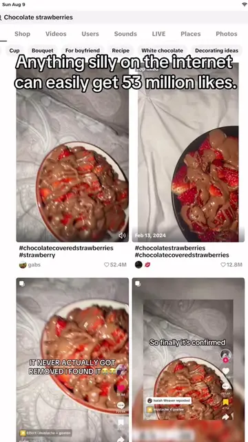 Here’s a challenge. Let’s reach 1 million followers 🤝 #chocolatecoveredstrawber